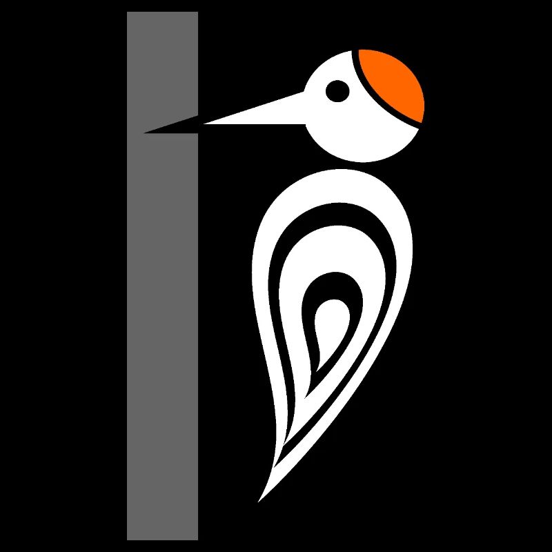 Specht am Baum - Zimmermannsvogel