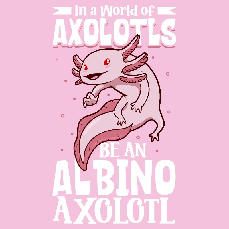 Sei ein Albino Axolotl