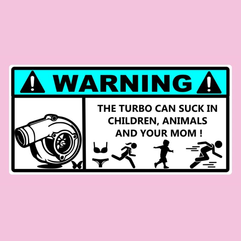 Danger Turbo Sticker