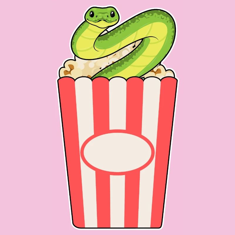 Schlange Popcorn