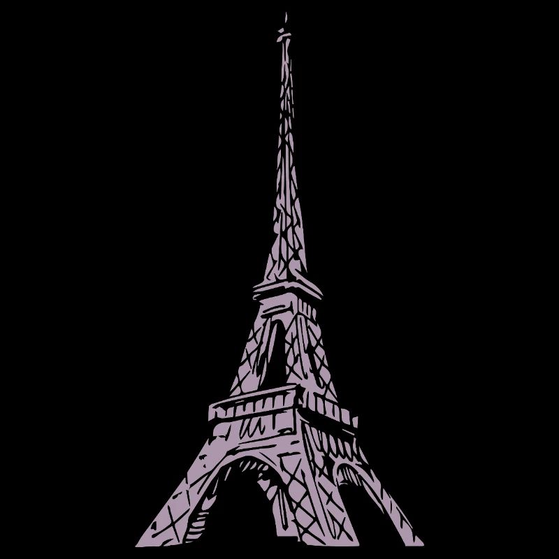 Tour Eiffel Silhouette Paris Look Grunge