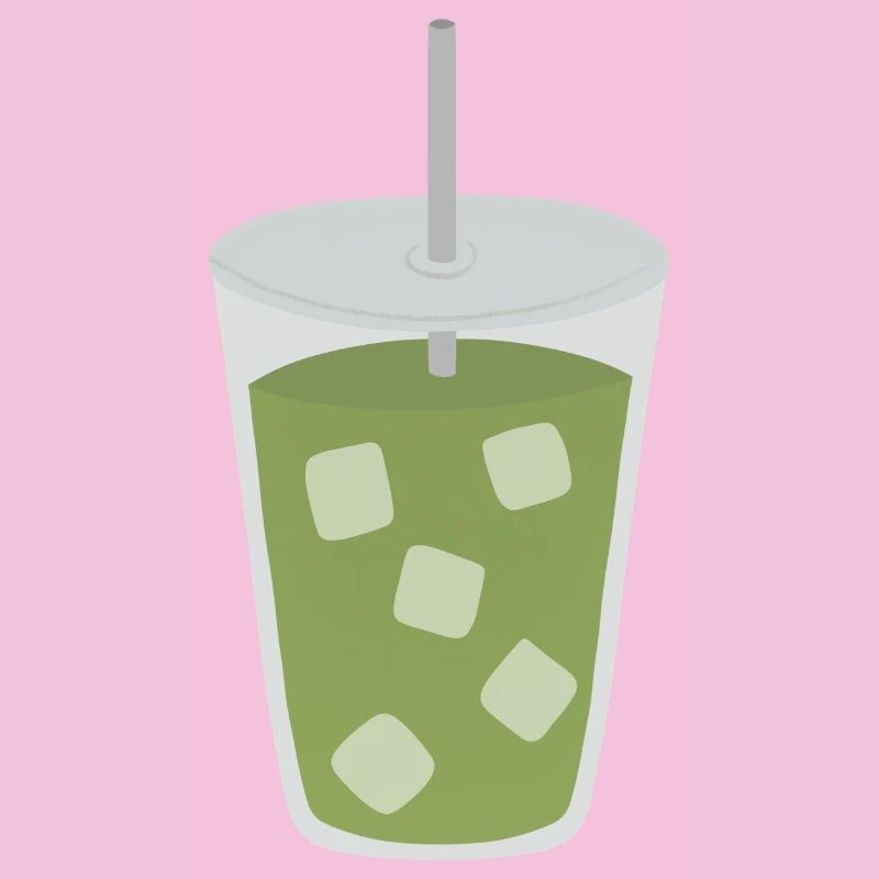 Boisson glacée au matcha latte