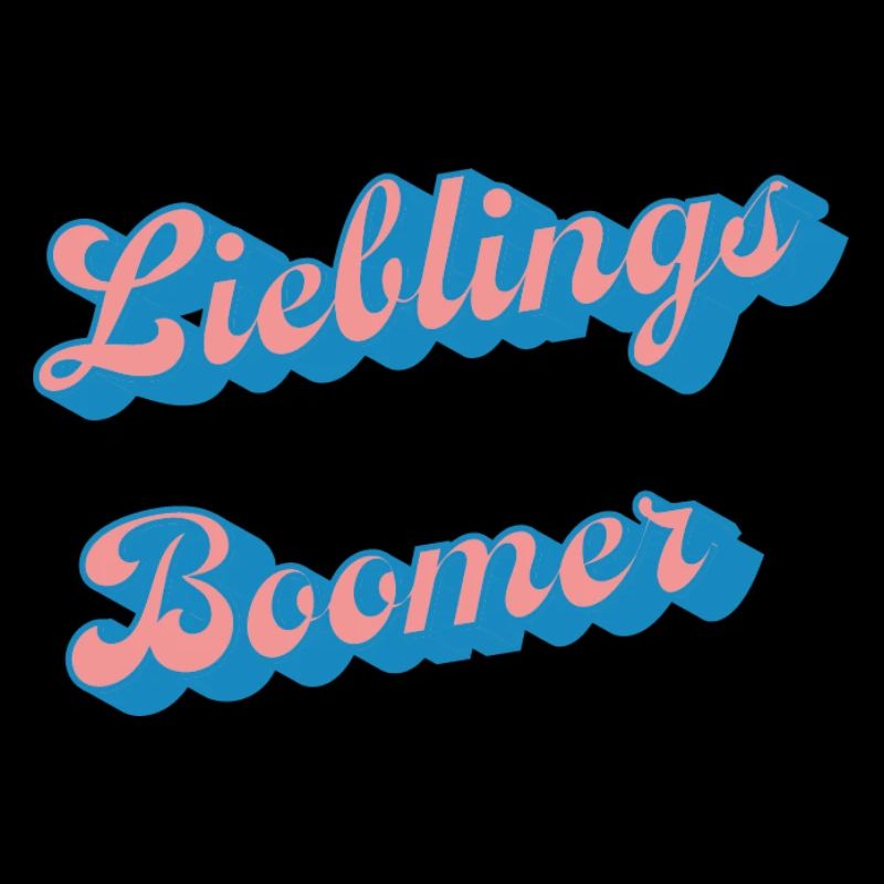Lieblinge Boomer Retro Schriftzug