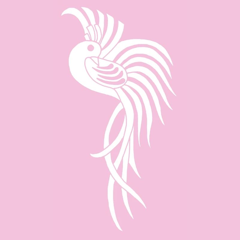 White paradise bird