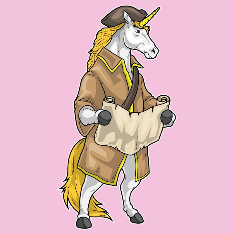 Unicorn Pirate Treasure Map