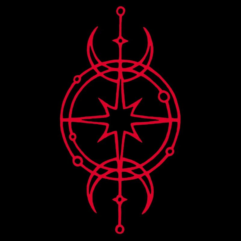 Symbole rouge de protection et de chance