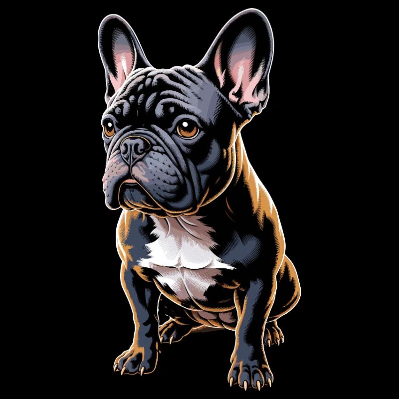 Bouledogue français Illustration : Mignon