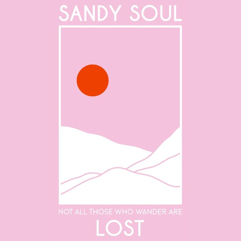 Déserts de sable / dunes de sable avec un soleil rouge