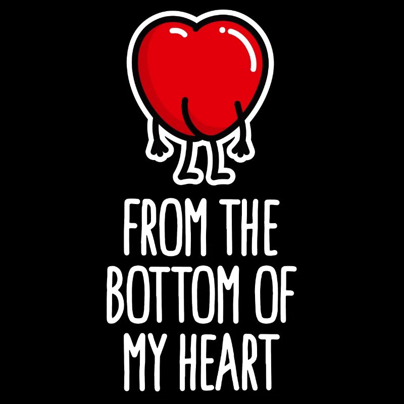Drôle de Saint-Valentin Ass Heart dessin animé