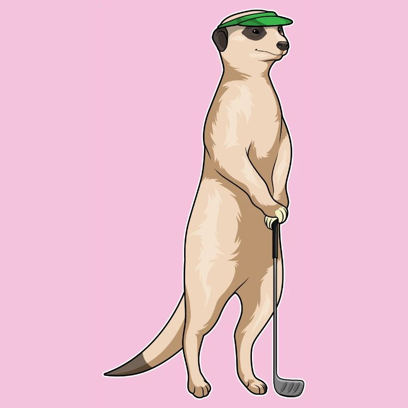 Erdmännchen Golf Golfschläger
