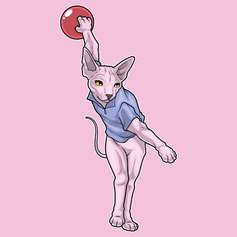 Sphynx Cat Bowling Boule de bowling