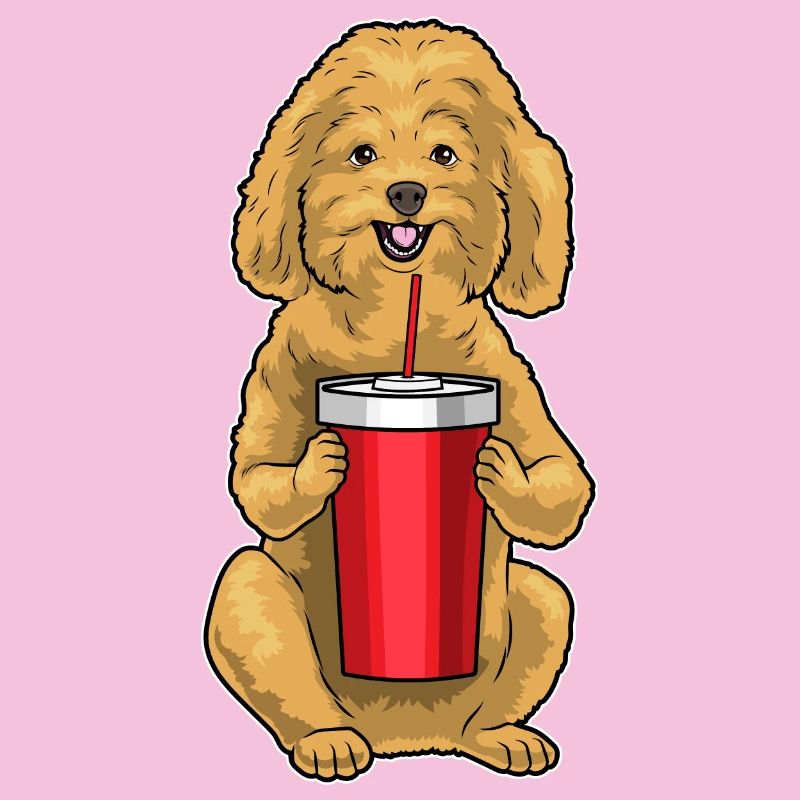 Tasse de caniche à emporter
