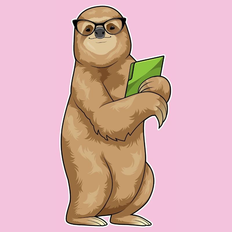 Sloth Secretary Folder Office