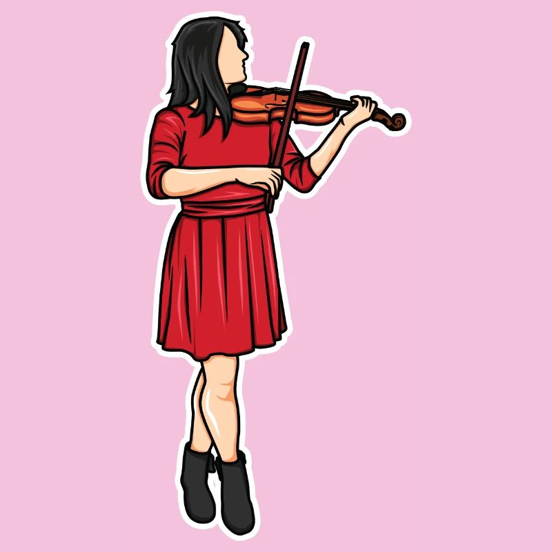 Dessin de violoniste