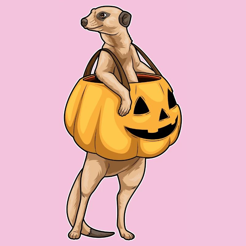 Halloween de suricates Jack O’O’Lantern