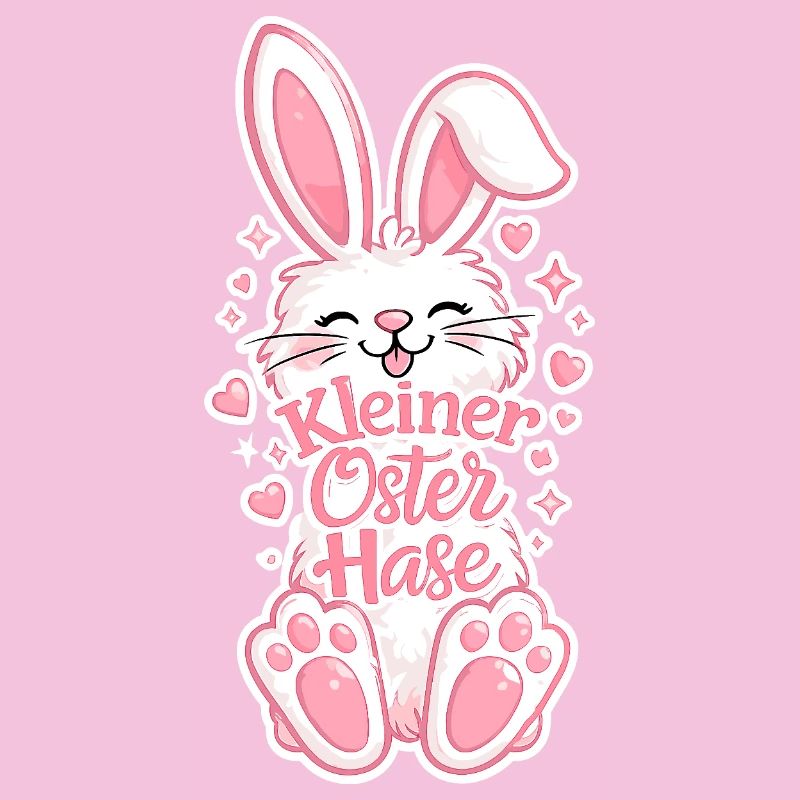 Petit Lapin de Pâques en rose