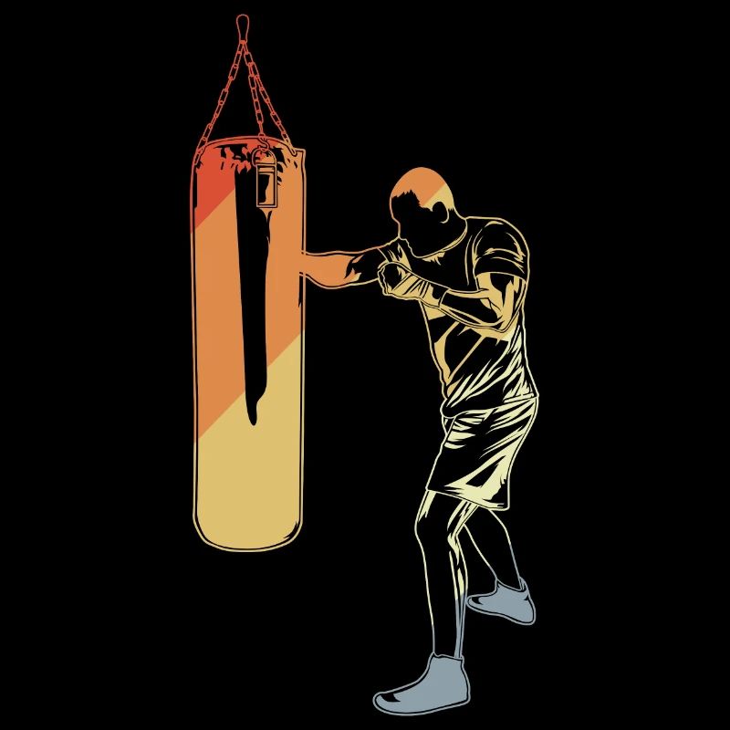 Vintage Boxing Sketch