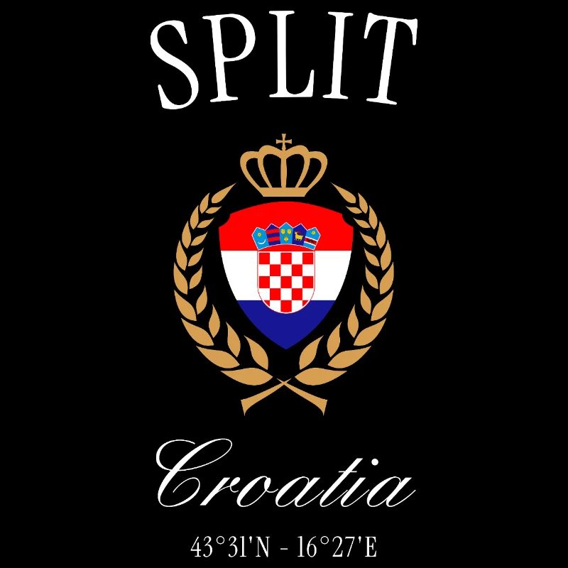 Split Kroatien Wappen Krone – Reise Souvenir