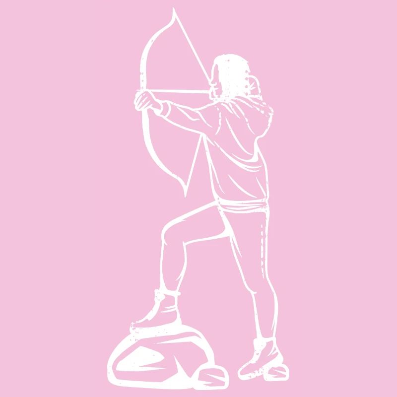 Dessin de fille de tir à l’arc