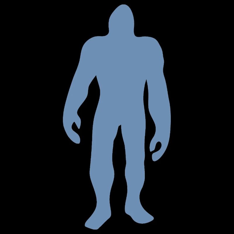 Bigfoot Silhouette minimalistisch Märchen