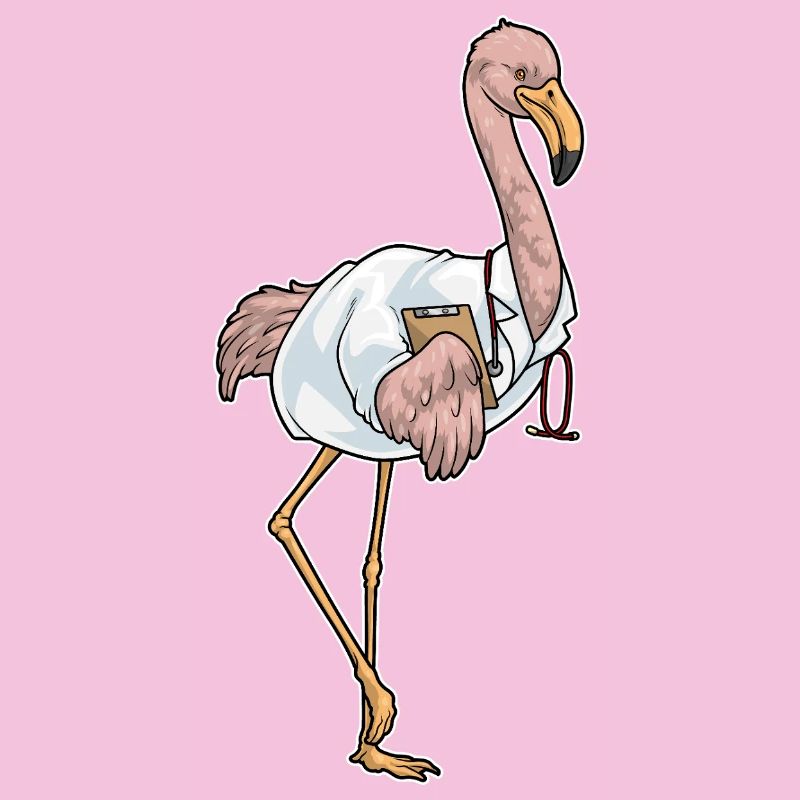 Flamingo Doctor Stethoscope