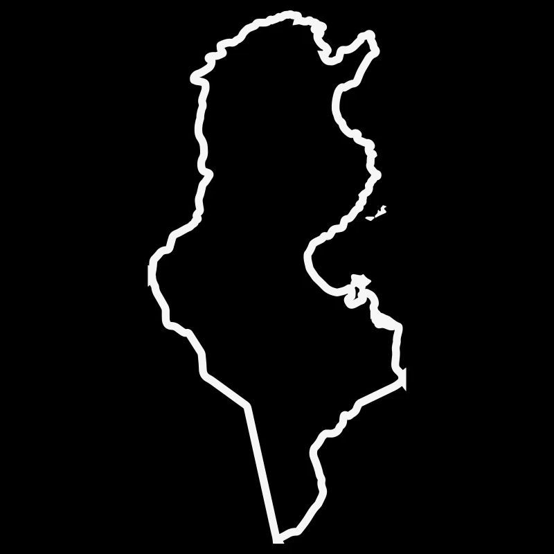 Länderkontur Silhouette Druck