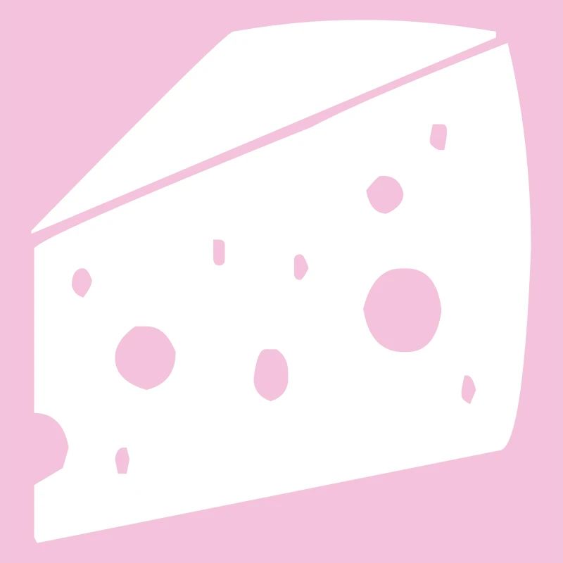 großes Stück Käse mit Löchern