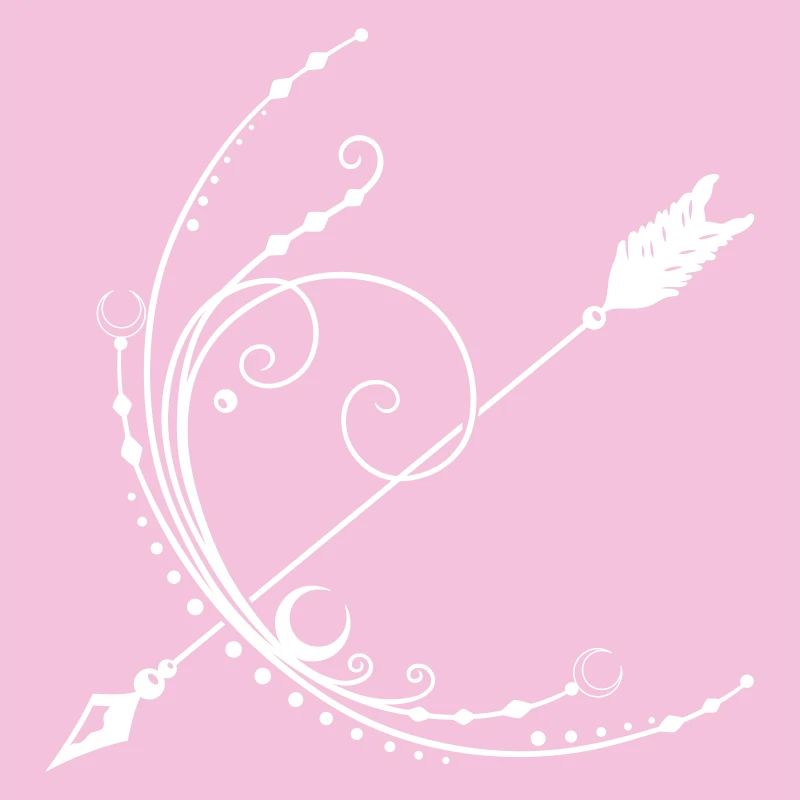 Flèche et arc lune croissant