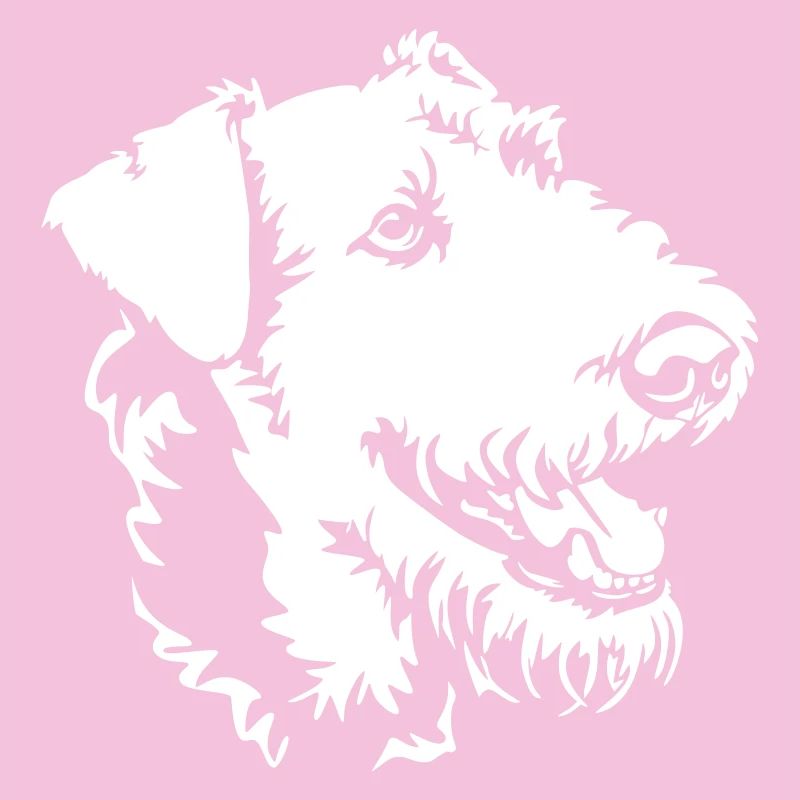 Airedale Terrier Head "Black Edition"
