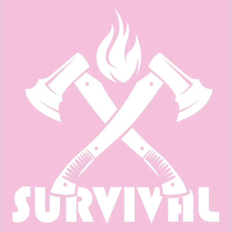 Logo de l’icône de bûcheron de feu de bois de hache de survie