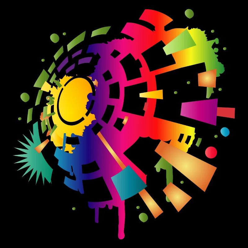 Symbole sonore coloré pour la saison des festivals