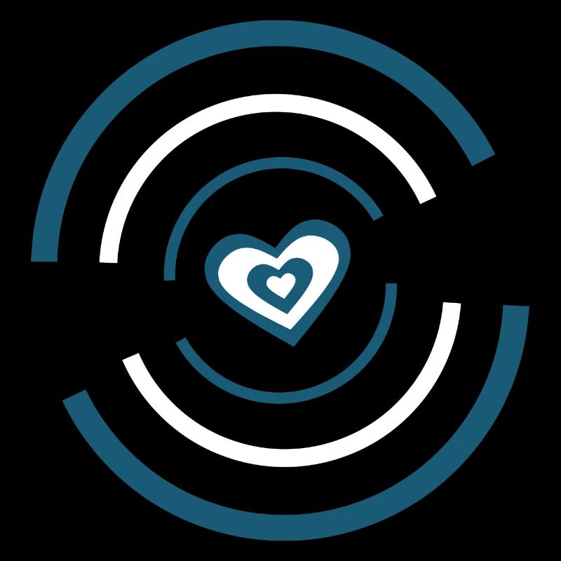 Coeur bleu Saint-Valentin