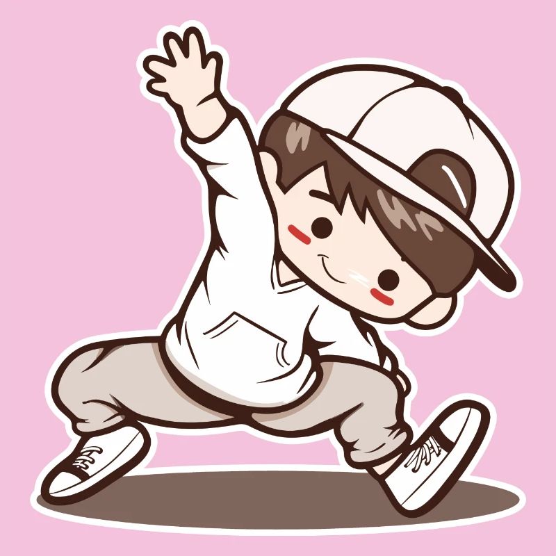 Kleiner Breakdancing Junge