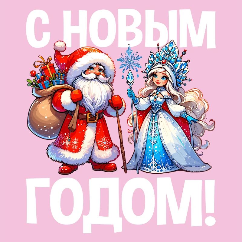 Ded Moroz Snegurotschka russischer Weihnachtsmann