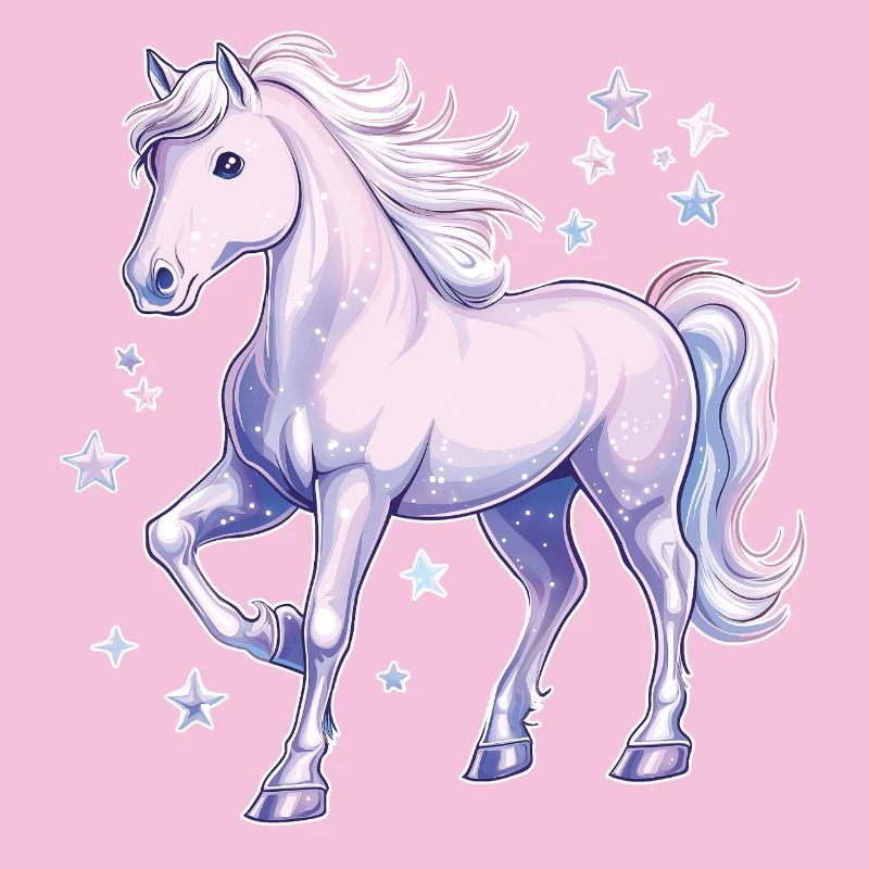 Cheval avec des étoiles