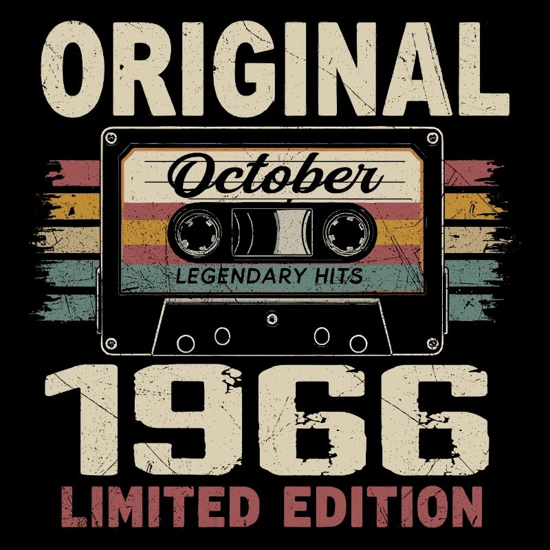 Né en Octobre 1966 | Cadeau Vintage Octobre 1966