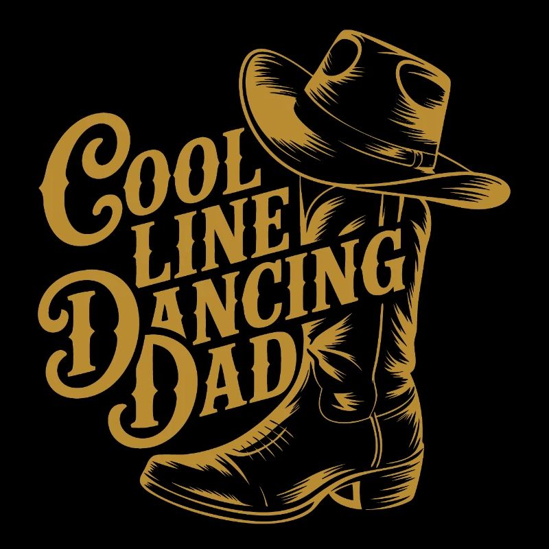 Line dance dad cool dancing dad