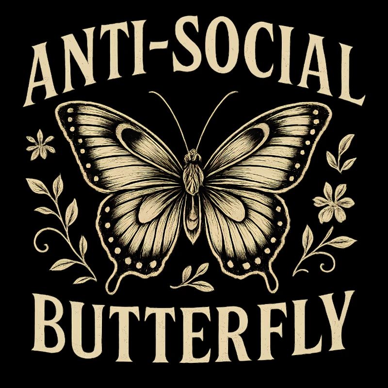 Illustration fidèle d'un papillon antisocial