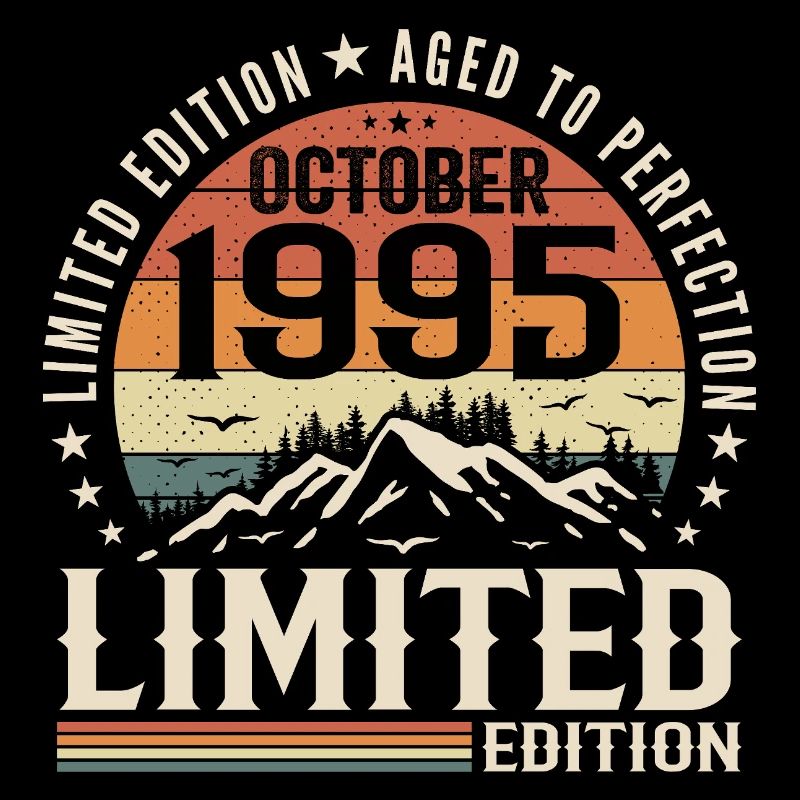 Né en octobre 1995 - cadeau millésime Octobre 1995