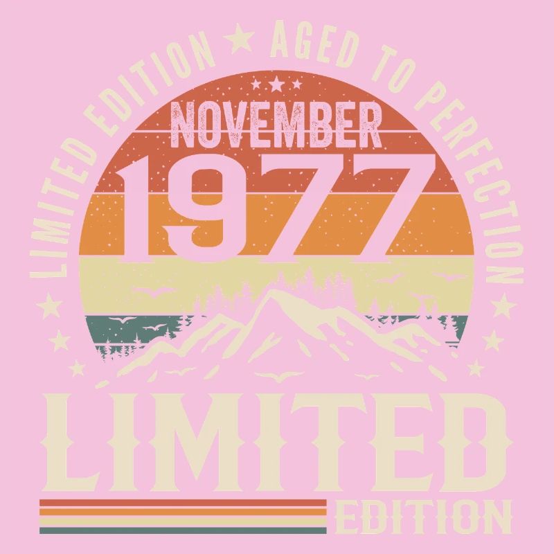 November 1977 Einzigartiger Retro-Geburtstag