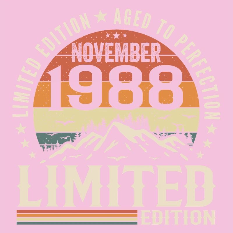 November 1988 Einzigartiger Retro-Geburtstag