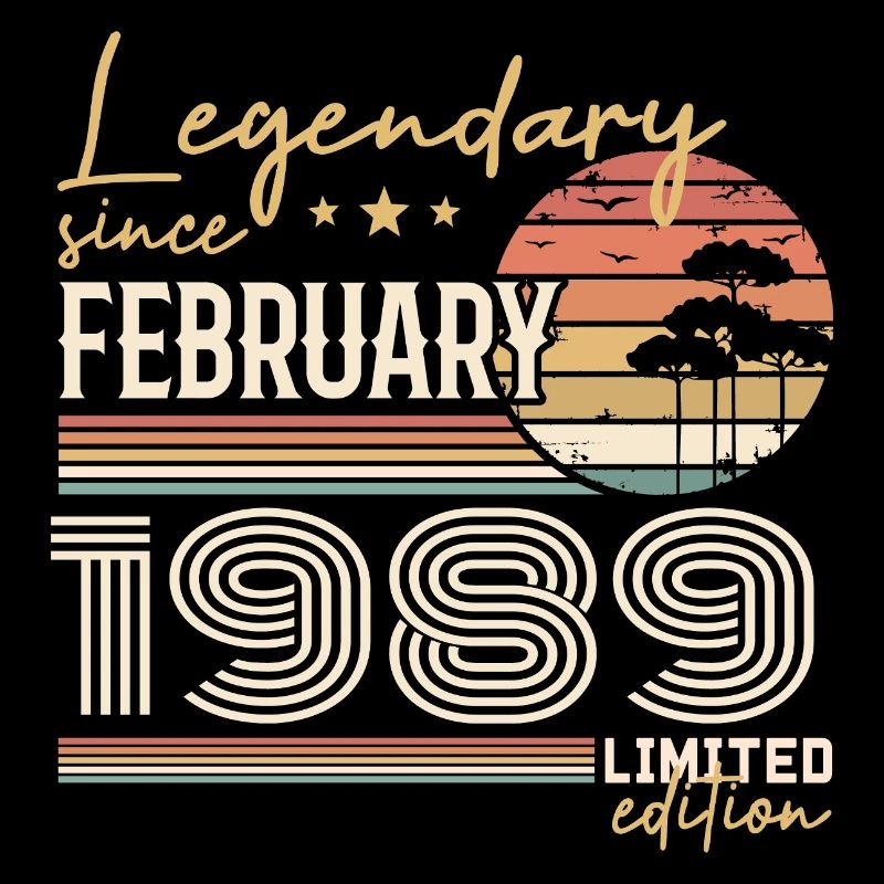 Février 1989 anniversaire 1989 légendes Février