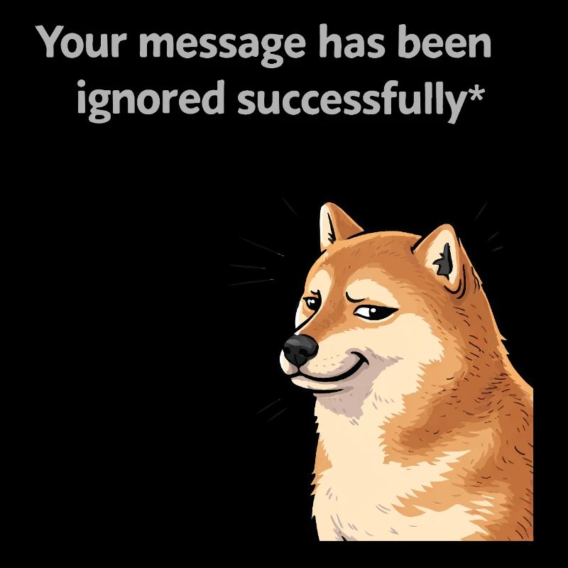 Deine Nachricht wurde erfolgreich ignoriert