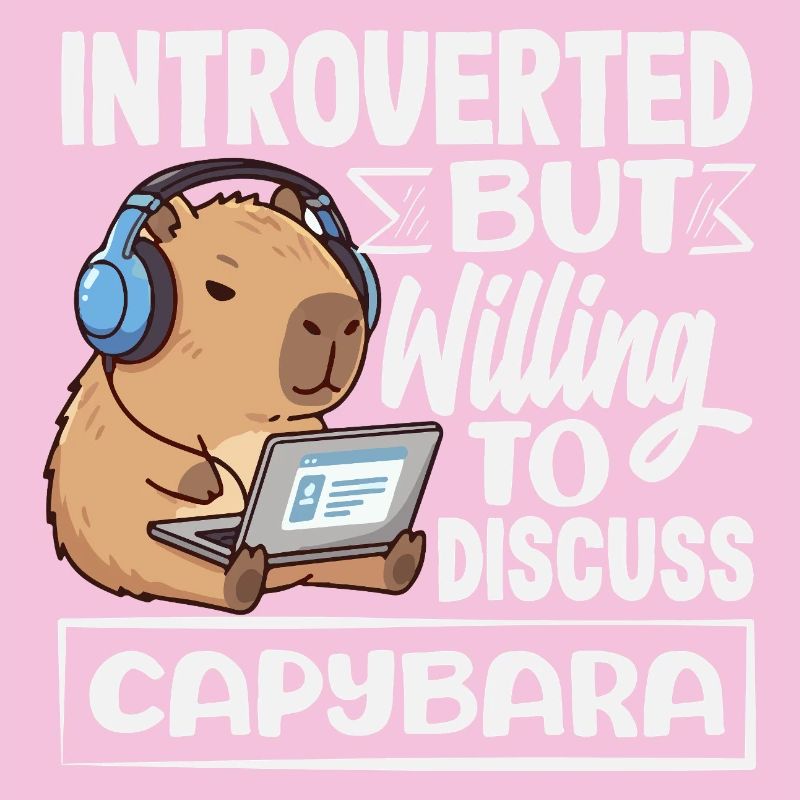 Introvertiert, Aber Diskussionsfreudig Capybara