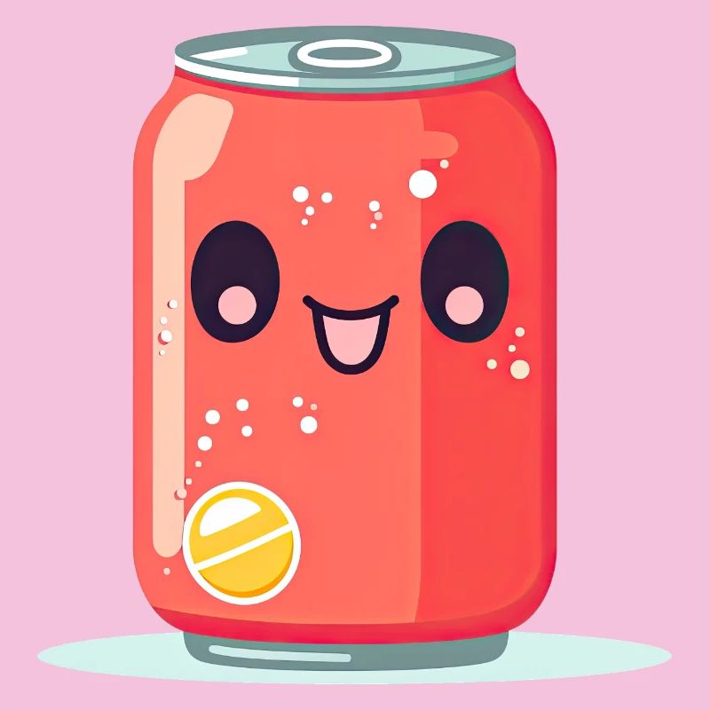 Kawaii Lemonade Tin with Face