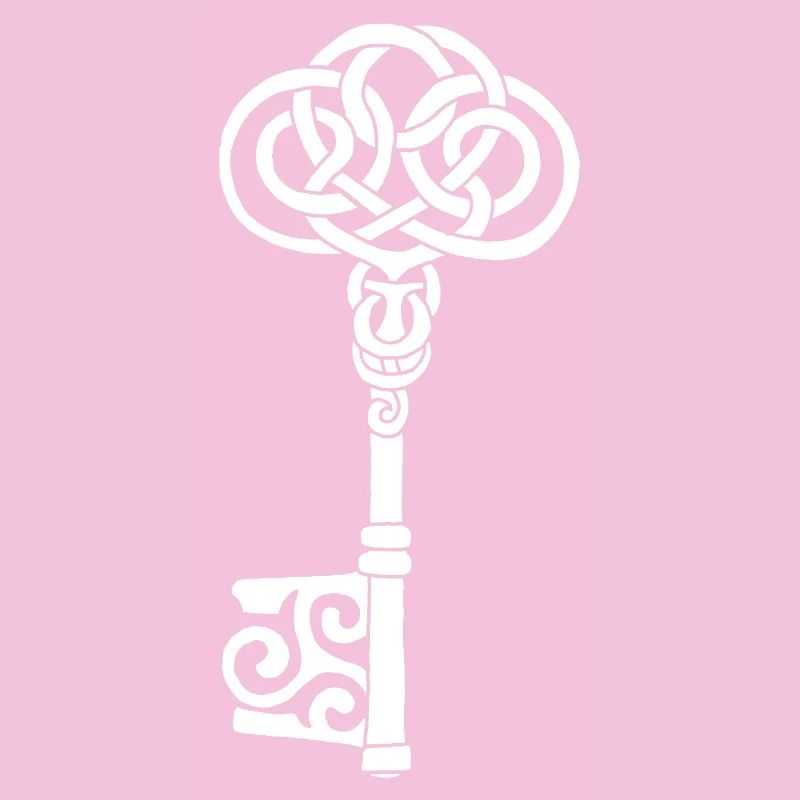 Clef celtique blanche