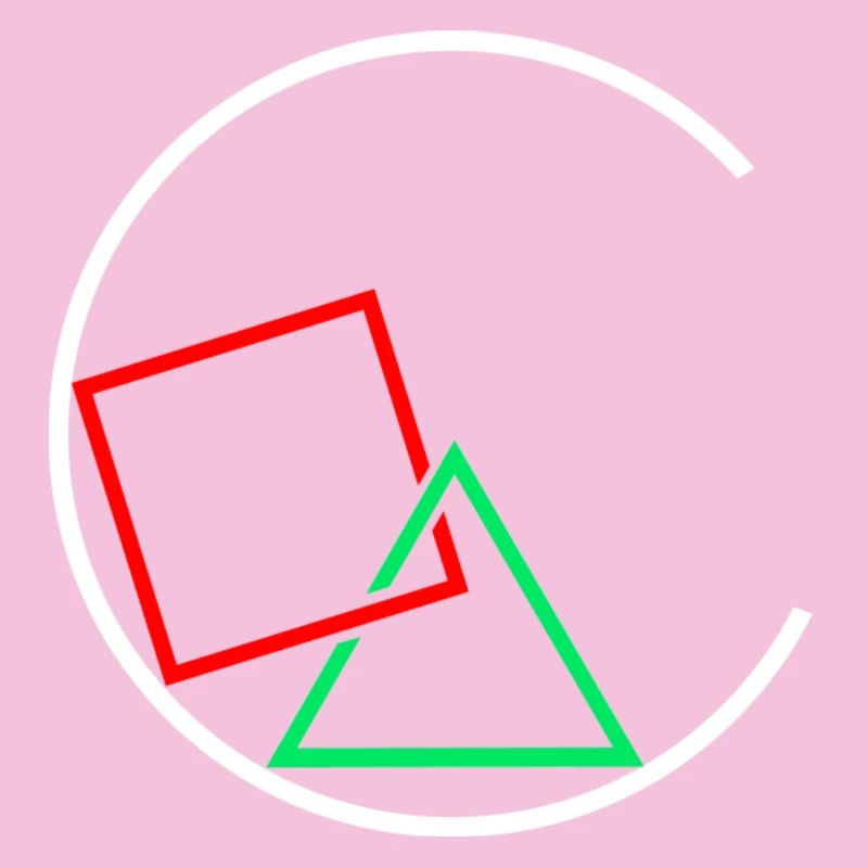 Carré et triangle dans un cercle