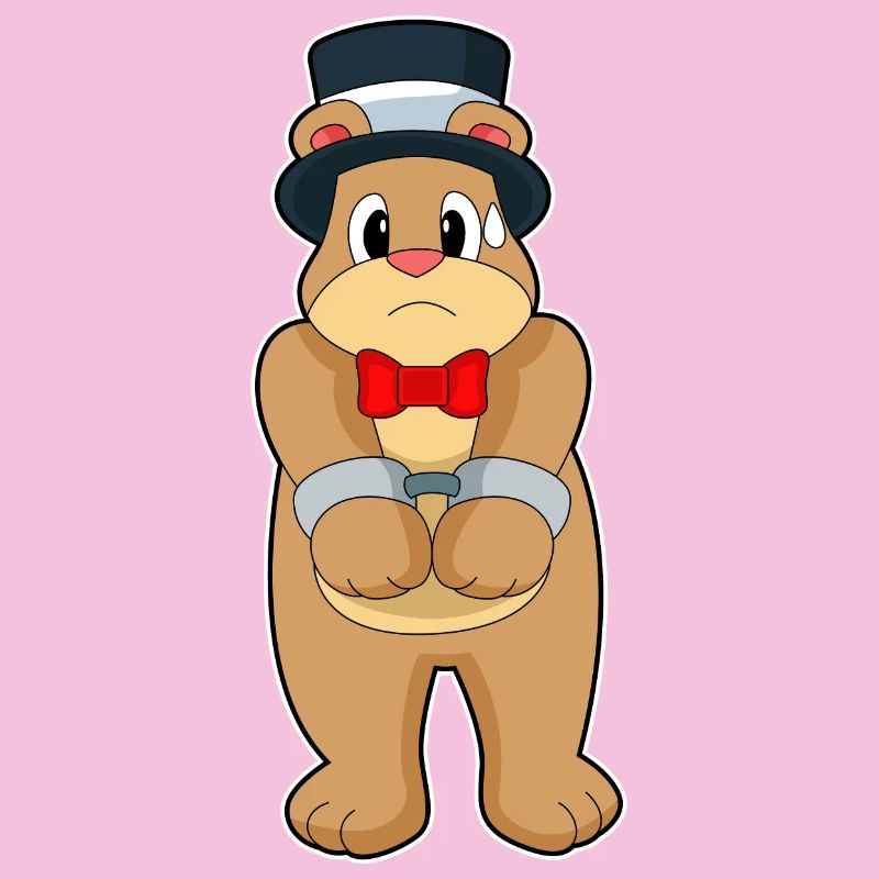 Bär Bräutigam Handschellen Hochzeit