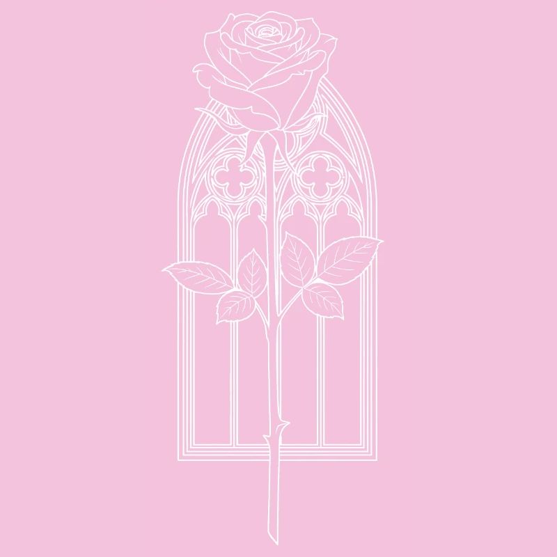 Rose in Gothic Window