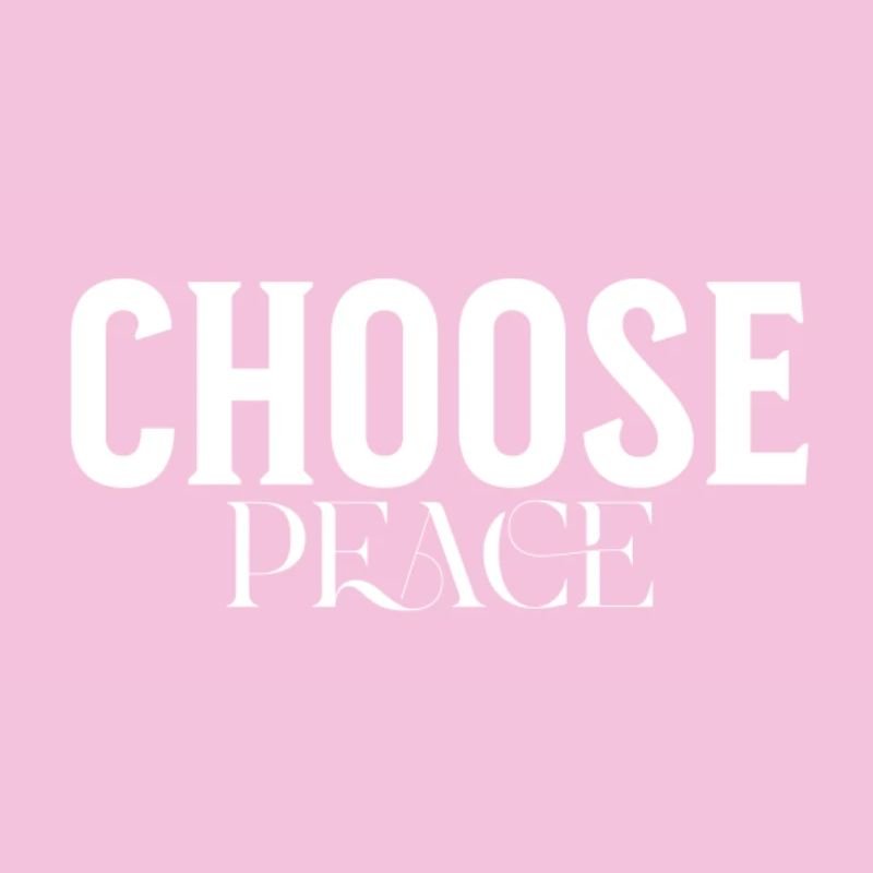 Choose Peace Bold Typographic